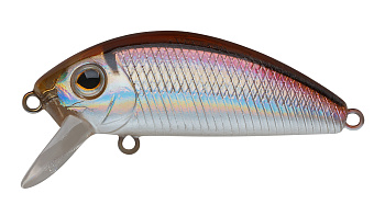 Воблер Минноу Strike Pro Mustang Minnow 45, 45 мм, 4,5 гр, Загл. 0,2м.-0,5м., Плавающий, цвет: A53-EP Silver Smelt UV, (MG-002F#A53-EP)