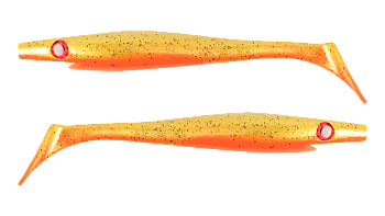 Силиконовая приманка Strike Pro Pig Shad Jr, цвет: Goldie, (уп./2шт.), (SP-172C#107)