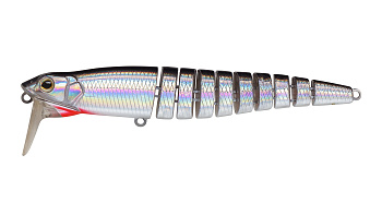Воблер Многосоставной Strike Pro Flex X 105, цвет: A010-EP Black Back Silver, (EG-056AL#A010-EP)