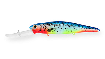 Воблер Минноу Strike Pro Deep Jer-O Minnow 130, цвет: A141 Hot Blue Herring, (EG-054F#A141)