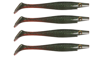 Силиконовая приманка Strike Pro Pig Shad Nano, цвет: Bloody Duke, (уп./4шт.), (SP-172D#C028)