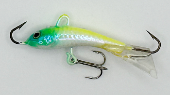 Балансир Strike Pro Dolphin Ice 30, цвет: 096PFLR, светящийся, хвост: прозрачный