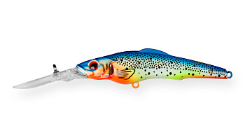 Воблер Минноу Strike Pro Challenger X Deep Diver 110L, цвет: A141 Hot Blue Herring, (EG-076DXL-F#A14