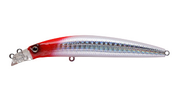 Воблер Минноу Strike Pro Top Water Minnow 90, 90 мм, 10,2 гр, Загл. 0,1м.-0,5м., Плавающий, цвет: 022PPP-713 Redhead Silver, (JL-179F#022PPP-713)