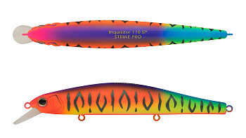 Воблер Минноу Strike Pro Inquisitor 110SP, 110 мм, 16,2 гр, Загл. 0,8м.-1,5м., Нейтральный, цвет: A244S Parrot Mat Tiger, (EG-193B-SP#A244S)