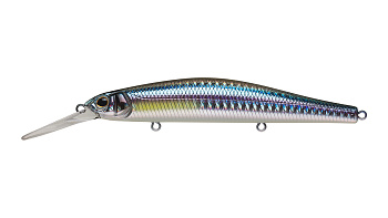 Воблер Минноу Strike Pro Inquisitor MDR 110SP, цвет: A210-SBO-RP Rainbow Ghost Wakasagi, (EG-193BXL-