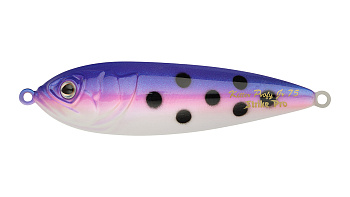 Блесна колеблющаяся Strike Pro Killer Profy 75, 75 мм, 13 гр, Тройник, цвет: C457F Purple Milk UV, (PST-02#C457F)