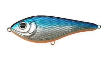 Воблер Джеркбейт Strike Pro Buster Swim Jr, цвет: C551E Blue Chrome, (EG-228A#C551E)