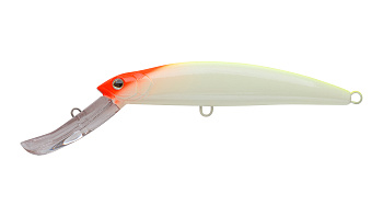 Воблер Минноу Strike Pro Musky Monster Deep 160CL, 160 мм, 55,7 гр, Загл. 8,0м.-10,0м., Плавающий, цвет: A116L Fluo Clown, светящийся, (MG-006CL#A116L)