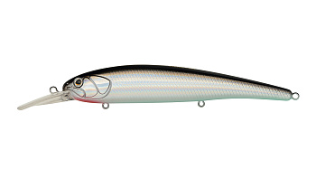 Воблер Минноу Strike Pro Hooligan Shallow 120SP, цвет: A010-EP Black Back Silver, (EG-220SP#A010-EP)