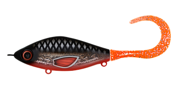 Воблер Джеркбейт Strike Pro Guppie, цвет: A275G Transparent Black-backed, (EG-208#A275G)