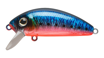 Воблер Минноу Strike Pro Mustang Minnow 45, 45 мм, 4,5 гр, Загл. 0,2м.-0,5м., Плавающий, цвет: A234-SBO-LU Blue Back Silver OB Fluo, светящийся, (MG-002F#A234-SBO)