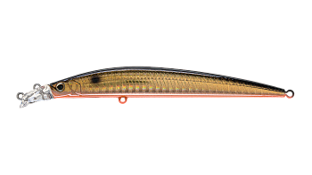 Воблер Минноу Strike Pro Top Water Minnow 110, 110 мм, 10,5 гр, Загл. 0,2м.-0,7м., Плавающий, цвет: 613-713 Black Back Smoked OB, (JL-166F#613-713)