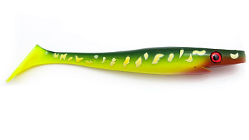 Силиконовая приманка Strike Pro Giant Pig Shad, 260 мм, 130 гр, цвет: Hot Pike, KanalGratis, (SP-172B#KG2)