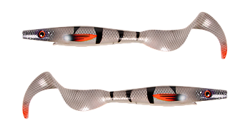 Силиконовая приманка Strike Pro Pig Tail Junior , цвет: Silver Koi, (уп./2шт.), (SP-172R#157)