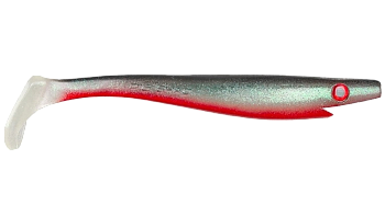 Силиконовая приманка Strike Pro Pig Shad, цвет: Red Ghost Turkos holo, (SP-172A#SP18)