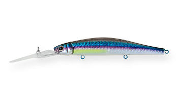 Воблер Минноу Strike Pro Inquisitor DR 110SP, цвет: A210-SBO-RP Rainbow Ghost Wakasagi, (EG-193BL-SP