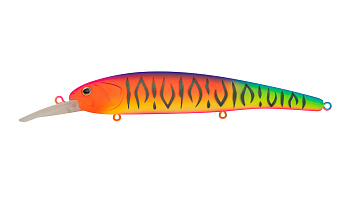 Воблер Минноу Strike Pro Hooligan Shallow 120SP, цвет: A244S Parrot Mat Tiger, (EG-220SP#A244S)
