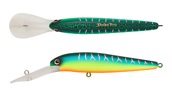 Воблер Минноу Strike Pro S.P. Walleye Minnow 90, цвет: A223S-RP Pearl Mat Tiger, (JL-022F#A223S-RP)
