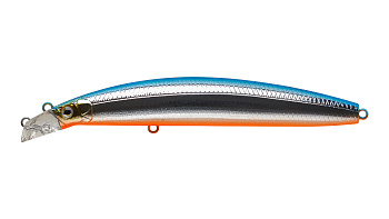 Воблер Минноу Strike Pro Top Water Minnow Long Casting 130, 130 мм, 21,4 гр, Загл. 0,1м.-0,7м., Плавающий, цвет: 626E Blue Silver OB, (JL-177F#626E)