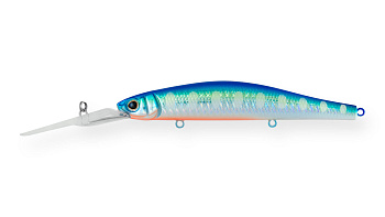 Воблер Минноу Strike Pro Inquisitor DR 110SP, цвет: A150-713 UV Blue Silver OB, (EG-193BL-SP#A150-71