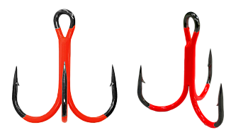 Тройник Strike Pro крашеный красный ST-36 №3/0 3шт
