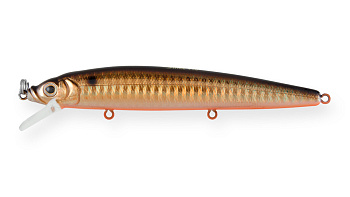 Воблер Минноу Strike Pro Alpha Minnow 115, цвет: 613-713 Black Back Smoked OB, (EG-033F#613-713)