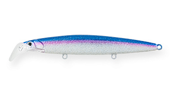 Воблер Минноу Strike Pro Scooter Minnow 110F, 110 мм, 11,8 гр, Загл. 1,5м.-2,5м., Плавающий, цвет: A195F Rainbow Glitter, (EG-186F#A195F)