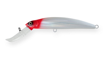 Воблер Минноу Strike Pro Musky Monster Deep 160CL, 160 мм, 55,7 гр, Загл. 8,0м.-10,0м., Плавающий, цвет: 022PPP-713 Redhead Silver, (MG-006CL#022PPP-713)