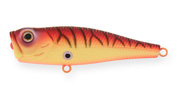 Воблер Поппер Strike Pro Bubble Pop 65, цвет: A08 Brick brushed tiger, (EG-046#A08)