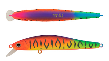 Воблер Минноу Strike Pro Jumper 110SP, цвет: A244S Parrot Mat Tiger, (EG-192C-SP#A244S)