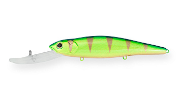 Воблер Минноу Strike Pro Deep Jer-O Minnow 130, цвет: A172FL Glowing Blue Lemon, (EG-054F#A172FL)