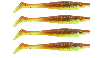 Силиконовая приманка Strike Pro Pig Shad Nano, цвет: Kickstarter UV, (уп./4шт.), (SP-172D#C040)