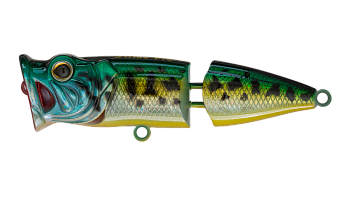 Воблер Поппер составной Strike Pro Pike Pop Joint 75, цвет: 945V Venom Perch, (SH-002CJ#945V)