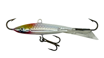 Балансир Strike Pro Super Ice 47, цвет: 022PFLR, цвет: Redhead Fluo, светящийся, хвост: прозрачный