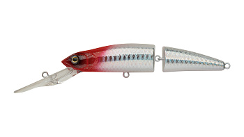 Воблер Составной Strike Pro Mr. Wiggly TL 110, цвет: 022PPP-713 Redhead Silver, (MG-010D#022PPP-713)