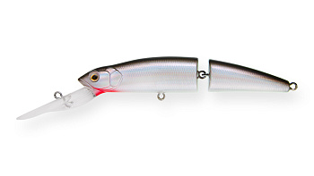 Воблер Составной Strike Pro Mr. Wiggly TL 110, цвет: A010-EP Black Back Silver, (MG-010D#A010-EP)