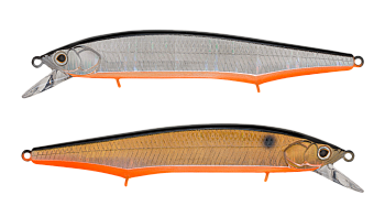 Воблер Минноу Strike Pro Intriger 180SP, цвет: 613-SBO/A70-SBO Double Silver/Smoked, (EG-194XL-SP#A70-613-SBO)