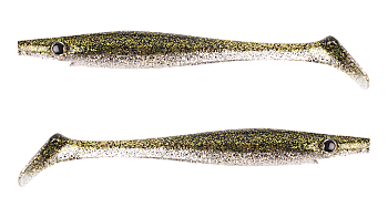 Силиконовая приманка Strike Pro Pig Shad Jr, цвет: Green Ice, (уп./2шт.), (SP-172C#C018)