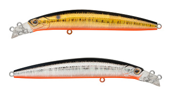 Воблер Минноу Strike Pro Top Water Minnow 90, цвет: A70-613-SBO Double Silver/Smoked, (JL-179F#A70-6