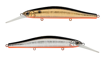 Воблер Минноу Strike Pro Inquisitor MDR 110SP, цвет: A70-613-SBO Double Silver/Smoked, (EG-193BXL-SP