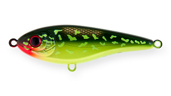 Воблер Джеркбейт Strike Pro Buster V, цвет: AC202F Hot Pike, (EG-148#C202F)