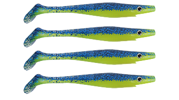 Силиконовая приманка Strike Pro Pig Shad Nano, цвет: Zander Queen, (уп./4шт.), (SP-172D#008)