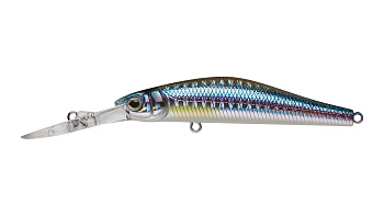 Воблер Минноу Strike Pro Inquisitor MDR 80SP, цвет: A210-713-RP Rainbow Ghost Wakasagi, (EG-193AL-SP