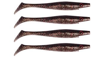 Силиконовая приманка Strike Pro Pig Shad Nano, цвет: Vimpire, (уп./4шт.), (SP-172D#119)