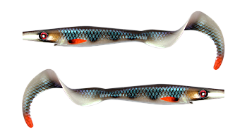 Силиконовая приманка Strike Pro Pig Tail Junior , цвет: Royal Perch, (уп./2шт.), (SP-172R#152)