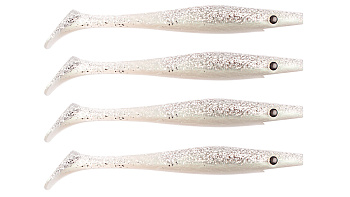 Силиконовая приманка Strike Pro Pig Shad Nano, цвет: Ice Shad, (уп./4шт.), (SP-172D#C014)