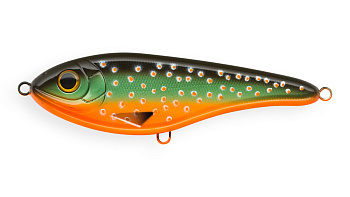 Воблер Джеркбейт Strike Pro Buster Jerk II Shallow Runner, цвет: C277F Char, (EG-049#C277F)