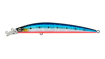 Воблер Минноу Strike Pro Top Water Minnow 110, цвет: A234-SBO-LU Blue Back Silver OB Fluo, (JL-166F#