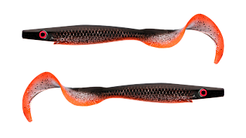 Силиконовая приманка Strike Pro Pig Tail Junior , цвет: Glitter Fegisen, (уп./2шт.), (SP-172R#SP10)